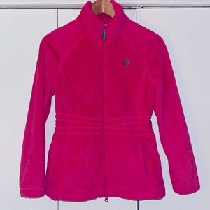 Lilly Pulitzer Pink Fleece Zip Up Jacket